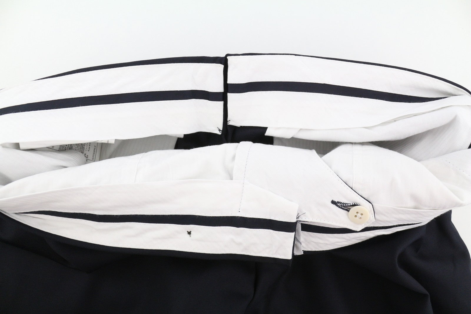 SUITSUPPLY Havana Peak Jetted Ferrara Soho Men Suit UK44R Blue Wool 3 Piece