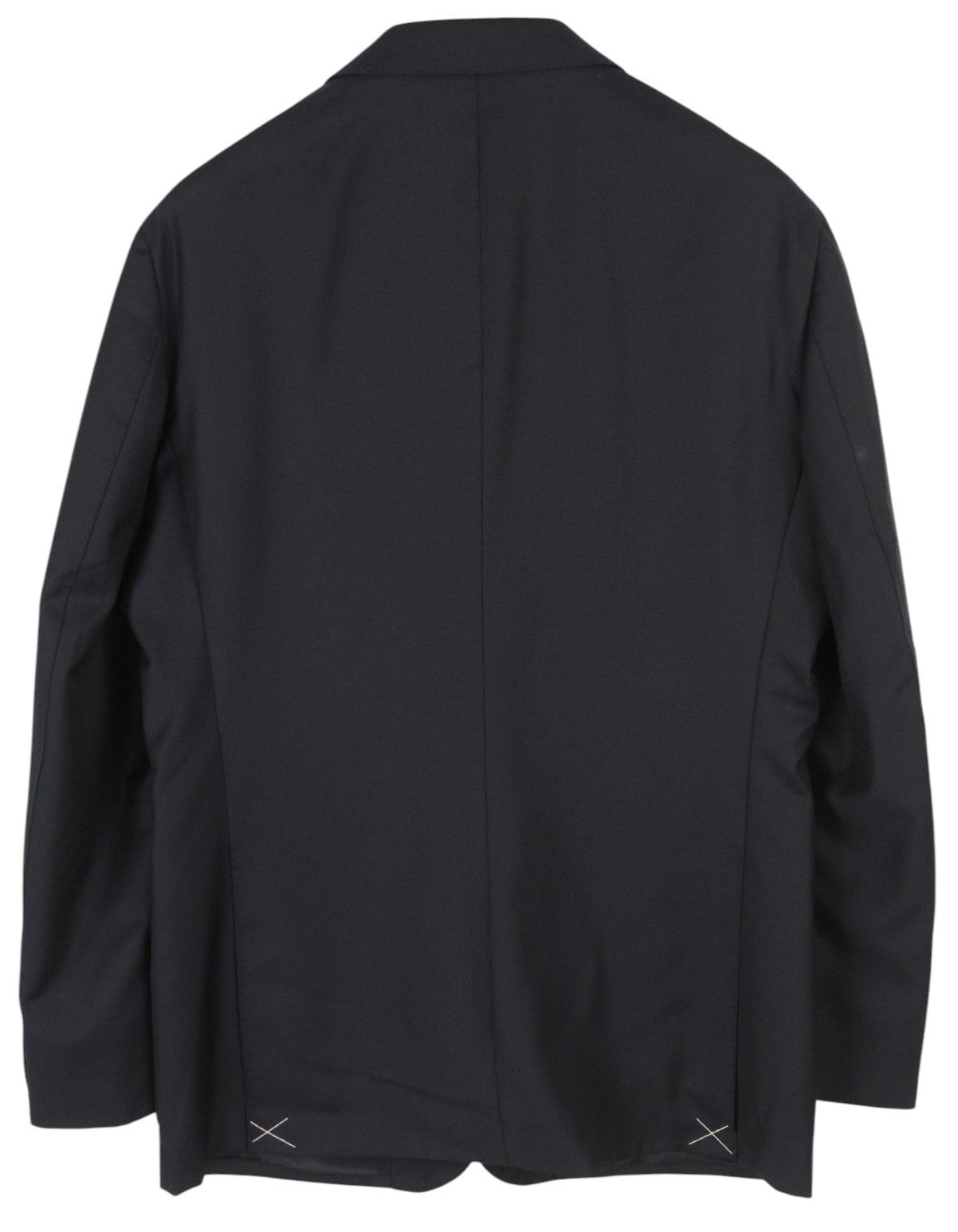 SUITSUPPLY Havana Peak Jetted Ferrara Soho Men Suit UK44R Blue Wool 3 Piece