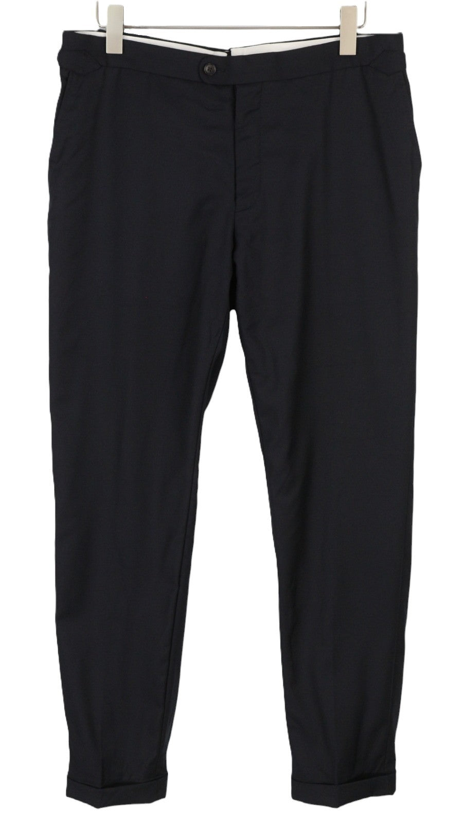 SUITSUPPLY Havana Peak Jetted Ferrara Soho Men Suit UK44R Blue Wool 3 Piece