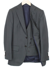 SUITSUPPLY Lazio Men's UK32R Suit 2 Piece Wool Blazer Waistcoat Lined Green