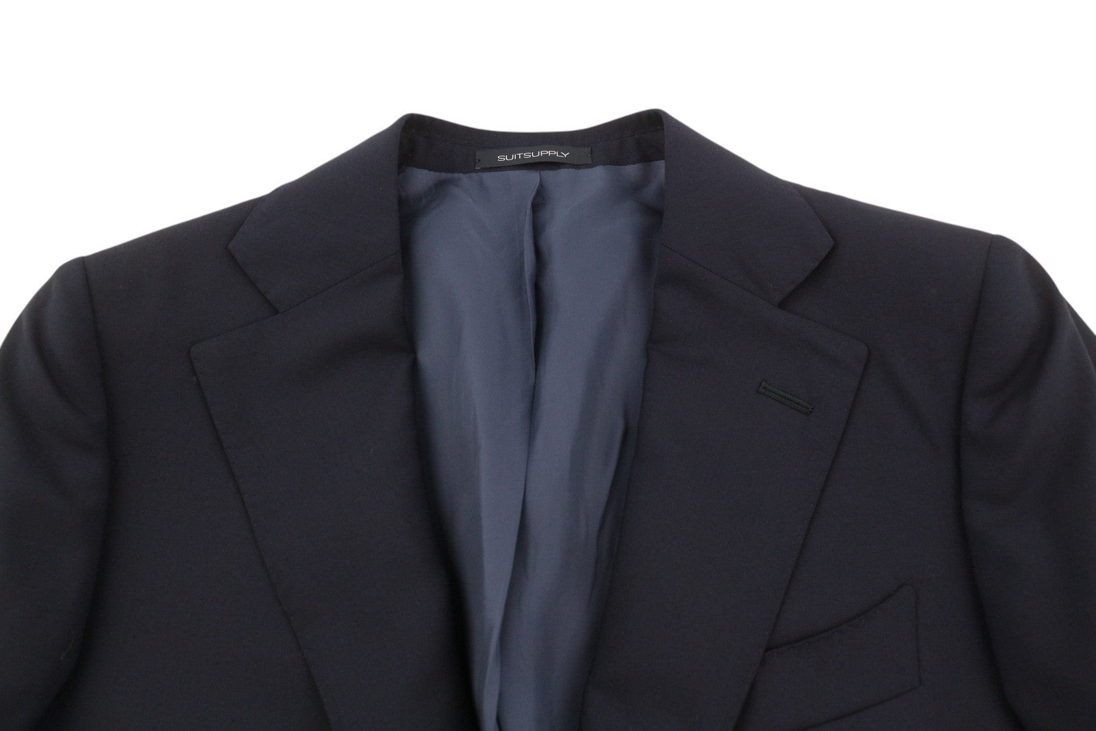 SUITSUPPLY La Spalla Men Suit UK36S / W27 Blue Wool Single-Breasted 2 Piece