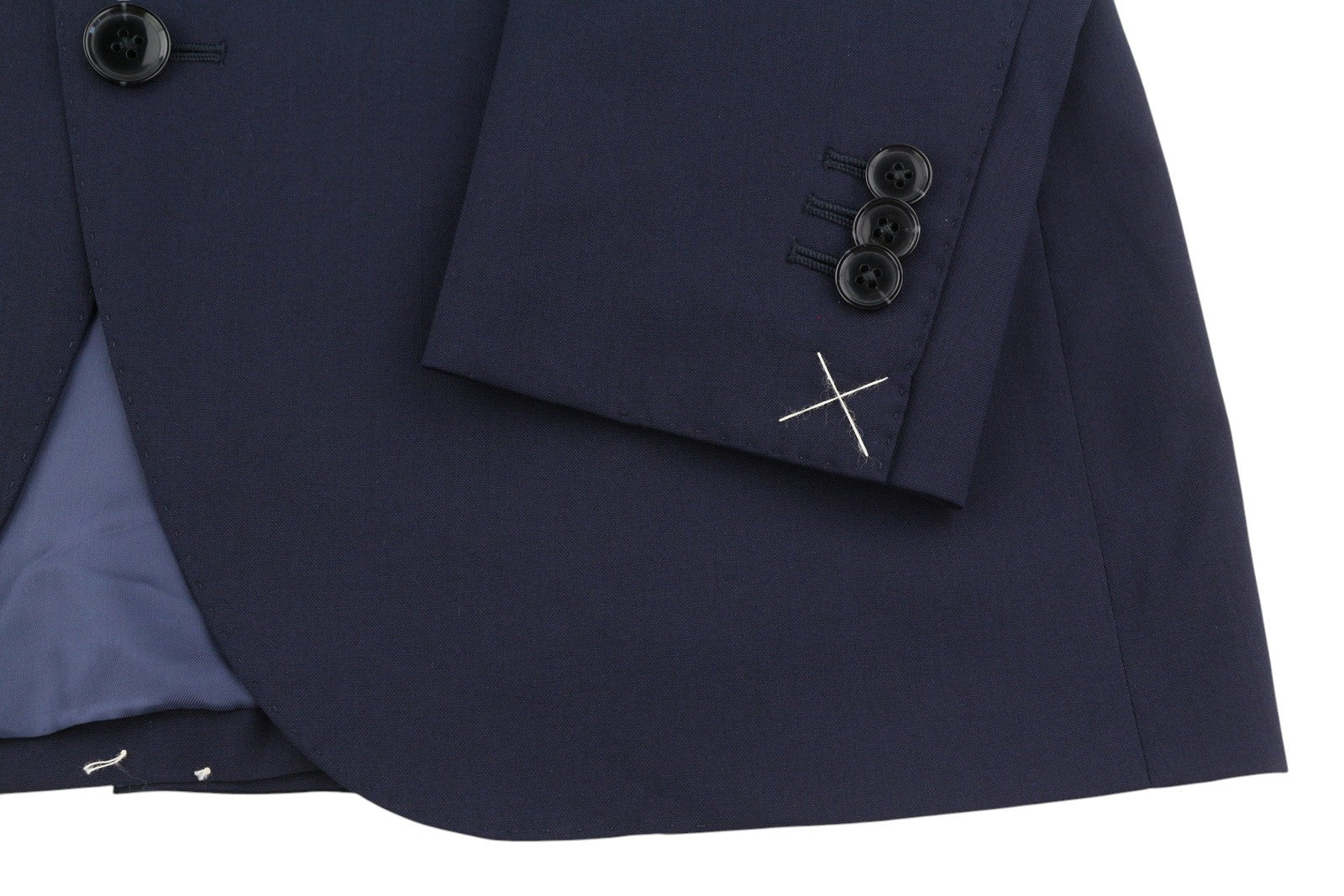 SUITSUPPLY La Spalla Men Suit UK36S / W27 Blue Wool Single-Breasted 2 Piece