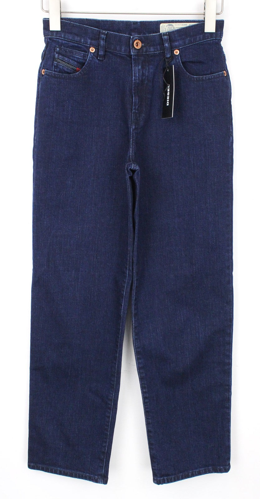 DIESEL Niclah 084CG Women's W24/L32 Jeans Straight Fit Stretch Blue Cotton Girls