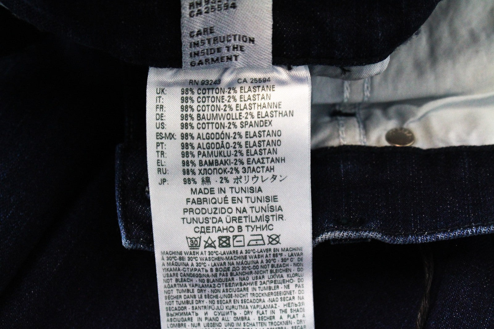 DIESEL Niclah 084CG Women's W24/L32 Jeans Straight Fit Stretch Blue Cotton Girls