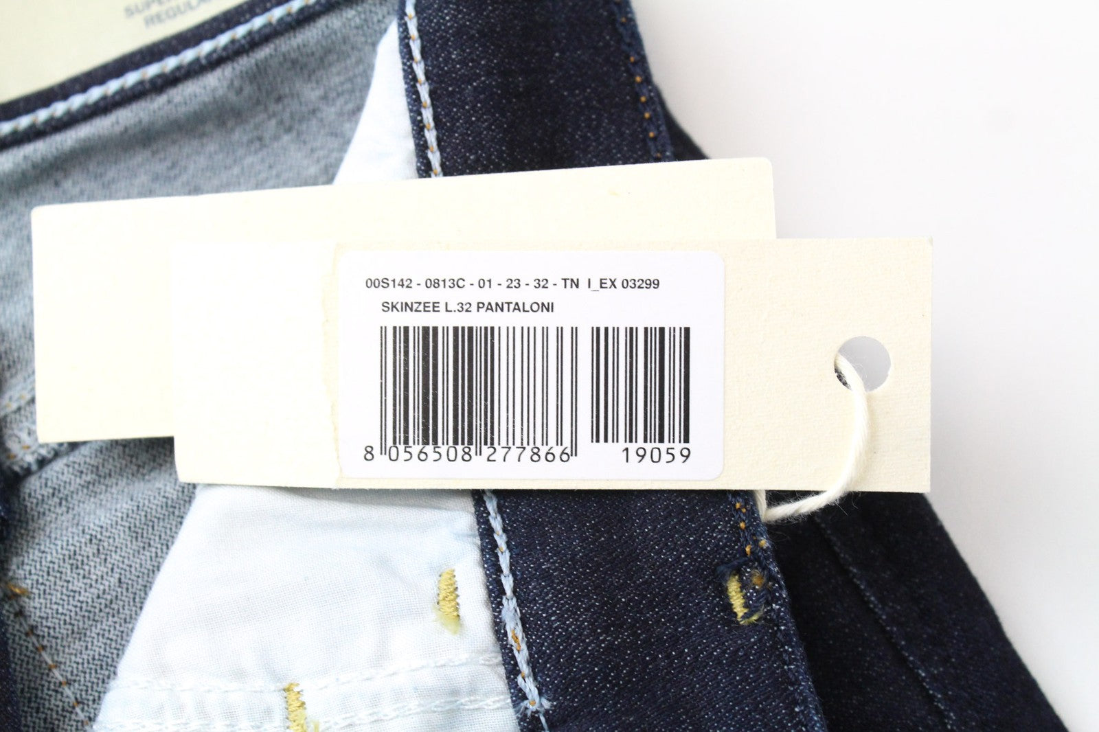 DIESEL Skinzee 0813C Women's W23/L32 Jeans Super Skinny Slim Stretch Blue Girls