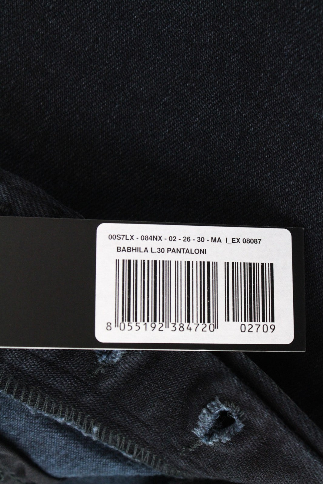 DIESEL Babhila 084NX Women's W26/L30 Jeans Slim-Skinny Dark Blue Stretch Cotton