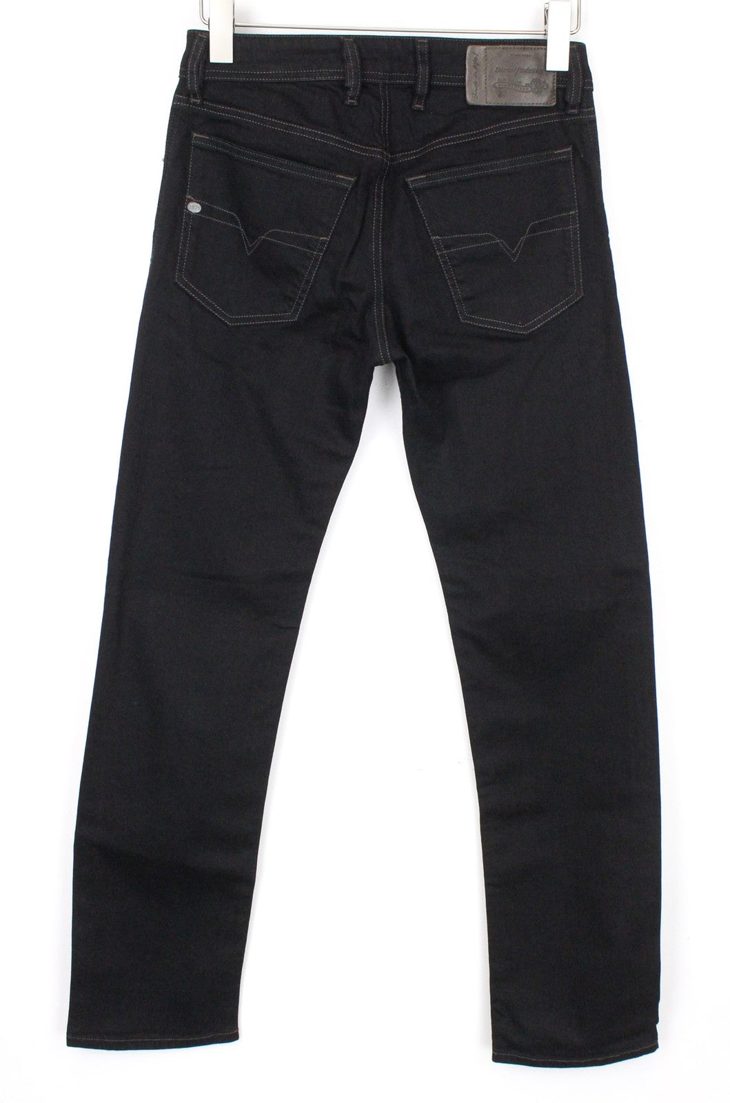 DIESEL Waykee 0886Z Men's W27/L32 Jeans Straight Fit Regular Stretch Black