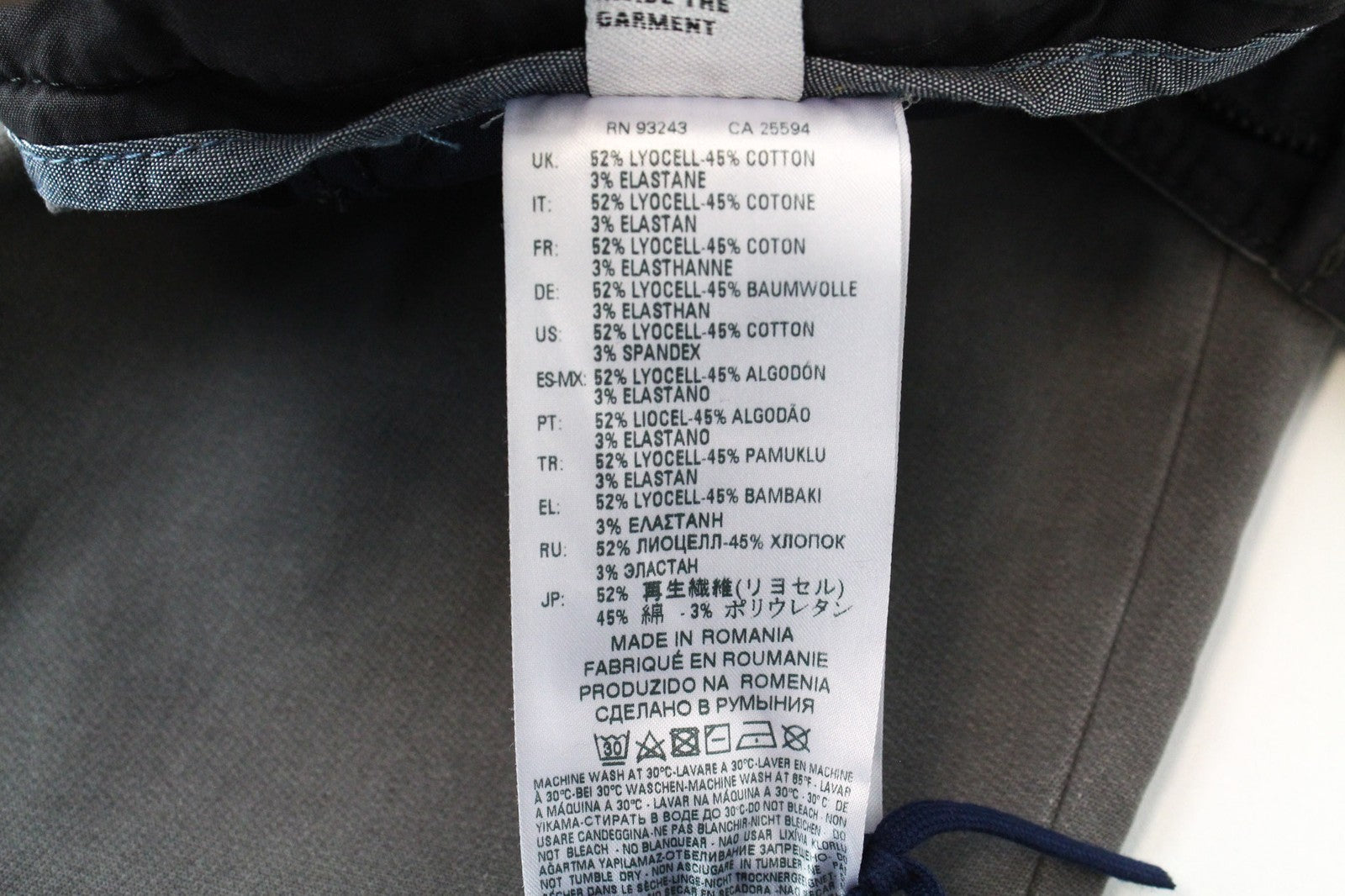 DIESEL Slim-Chino-M-NE 0685E Men's W28 Jogg Sweat Slim Cotton Stretch Grey Jeans