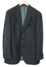 „SUITSUPPLY La Spalla“ vyriškas vieneilis švarkas, UK48R, tamsiai žalias, grynos vilnos 