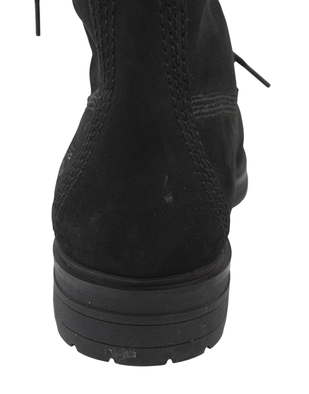 TIMBERLAND Women Boots EU37.5 Black Leather Waterproof Shearling Lined Winter