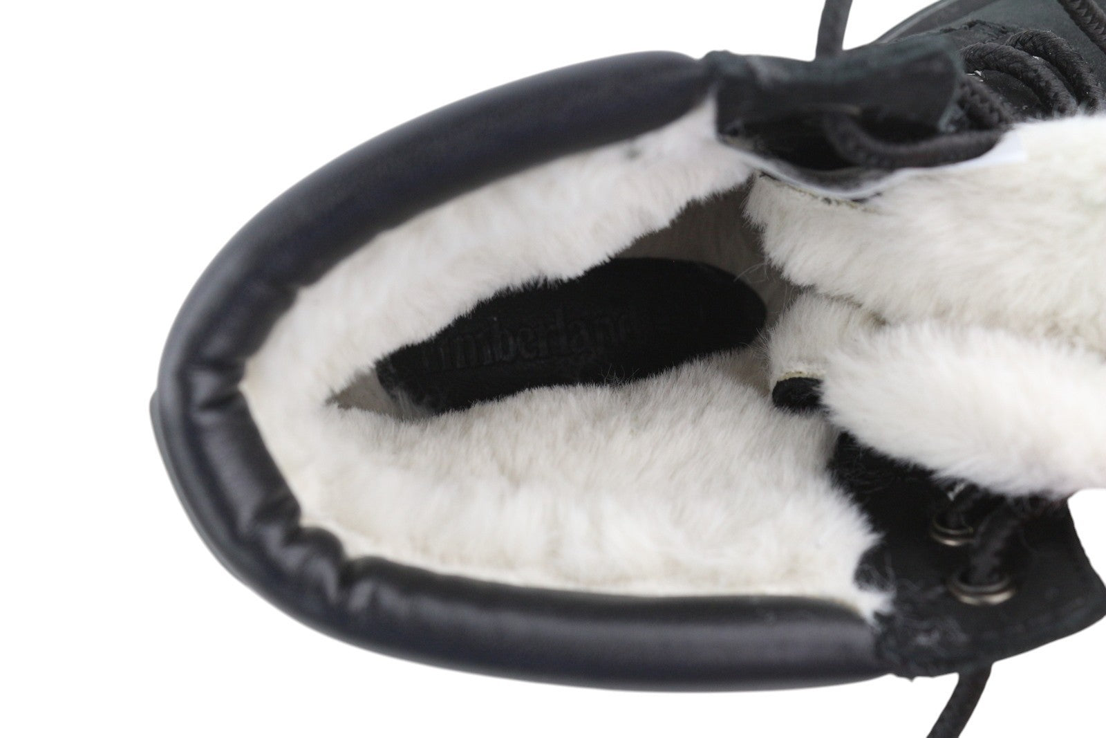 TIMBERLAND Women Boots EU37.5 Black Leather Waterproof Shearling Lined Winter