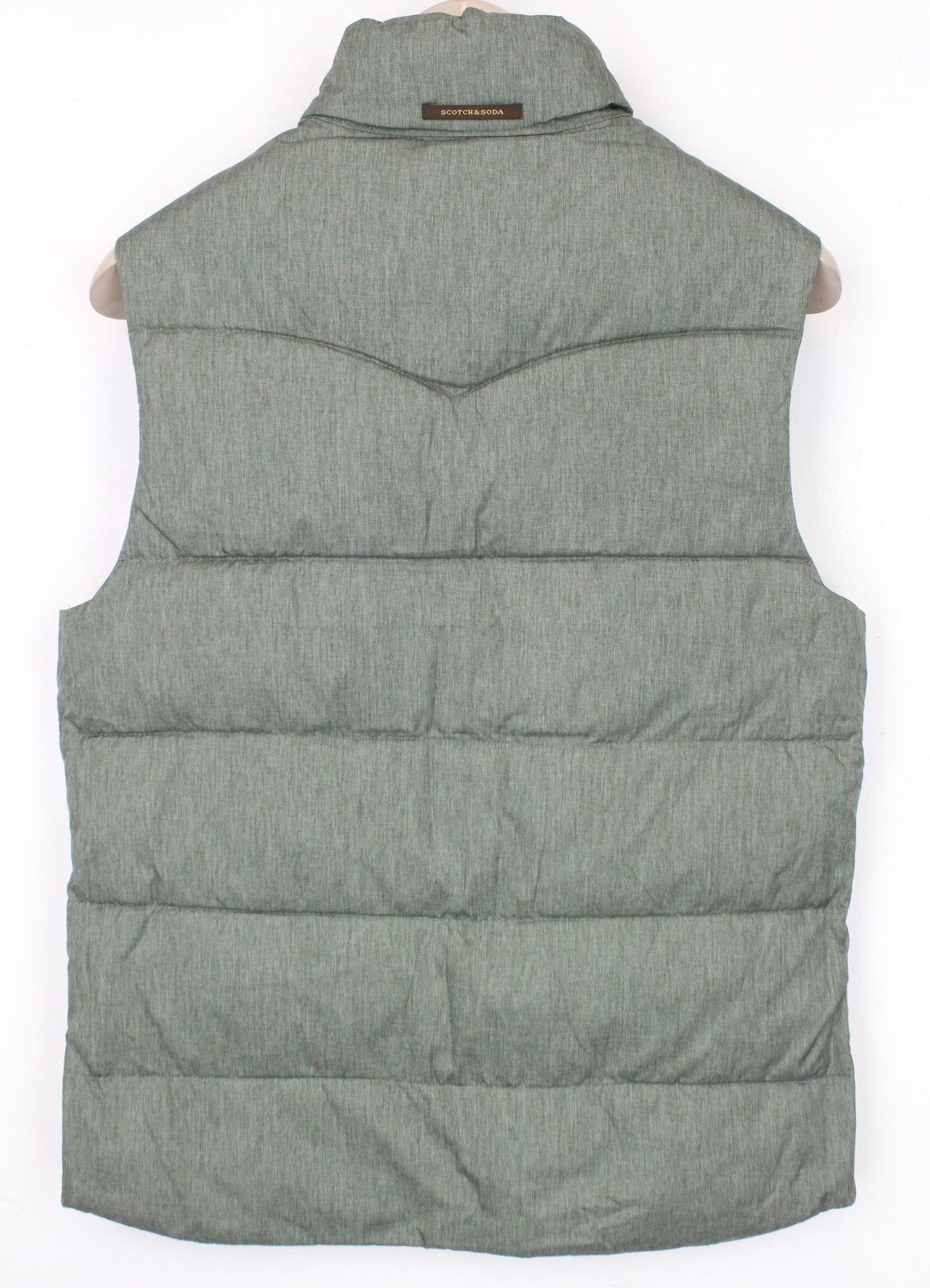 SCOTCH & SODA S Reversible Green Vest Men's Camo High Neck Classic Look