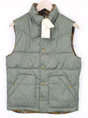 SCOTCH & SODA S Reversible Green Vest Men's Camo High Neck Classic Look