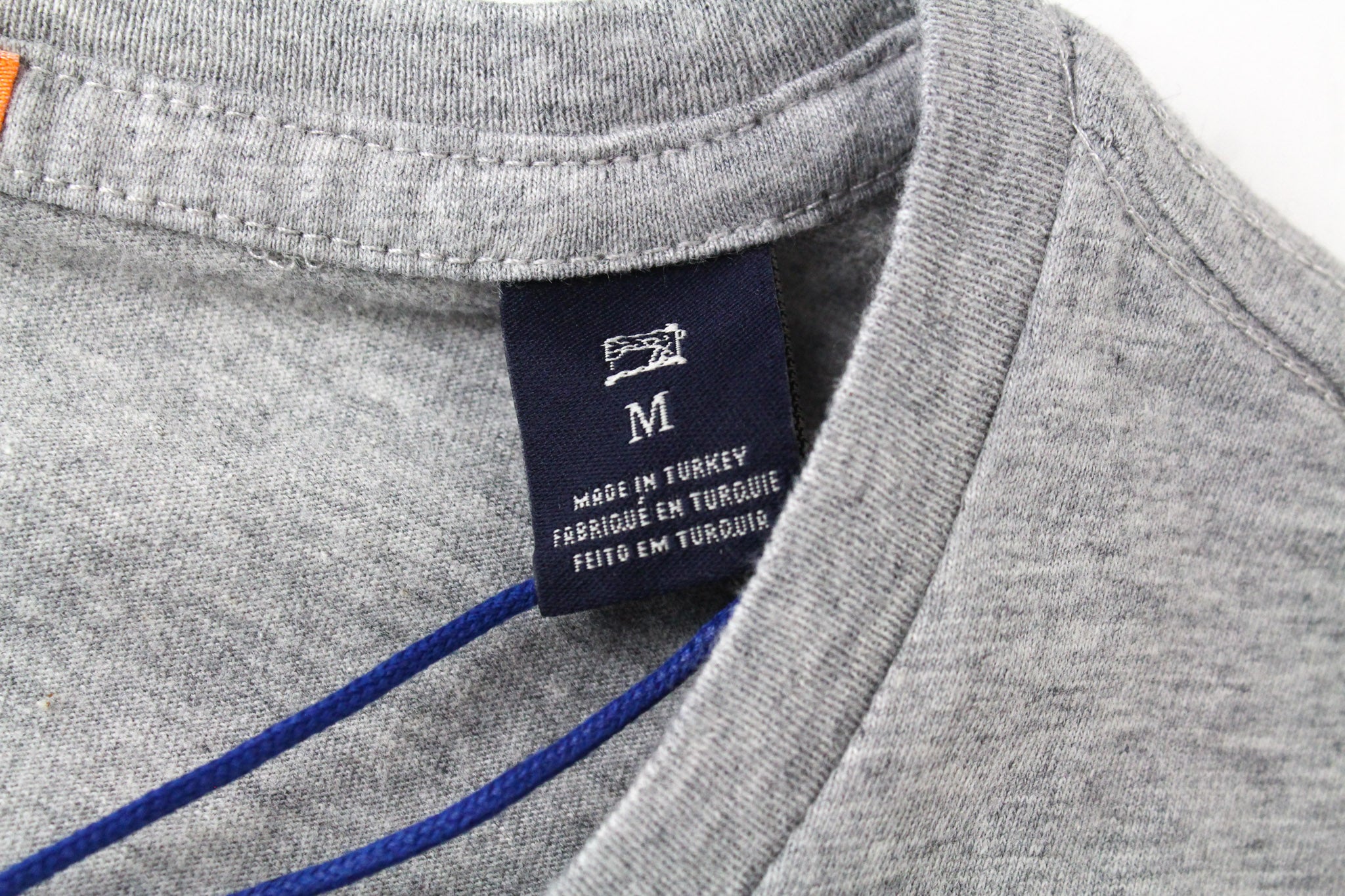 SCOTCH & SODA M T-Shirt Grey Cotton Jersey Crewneck Men's Melange Tee