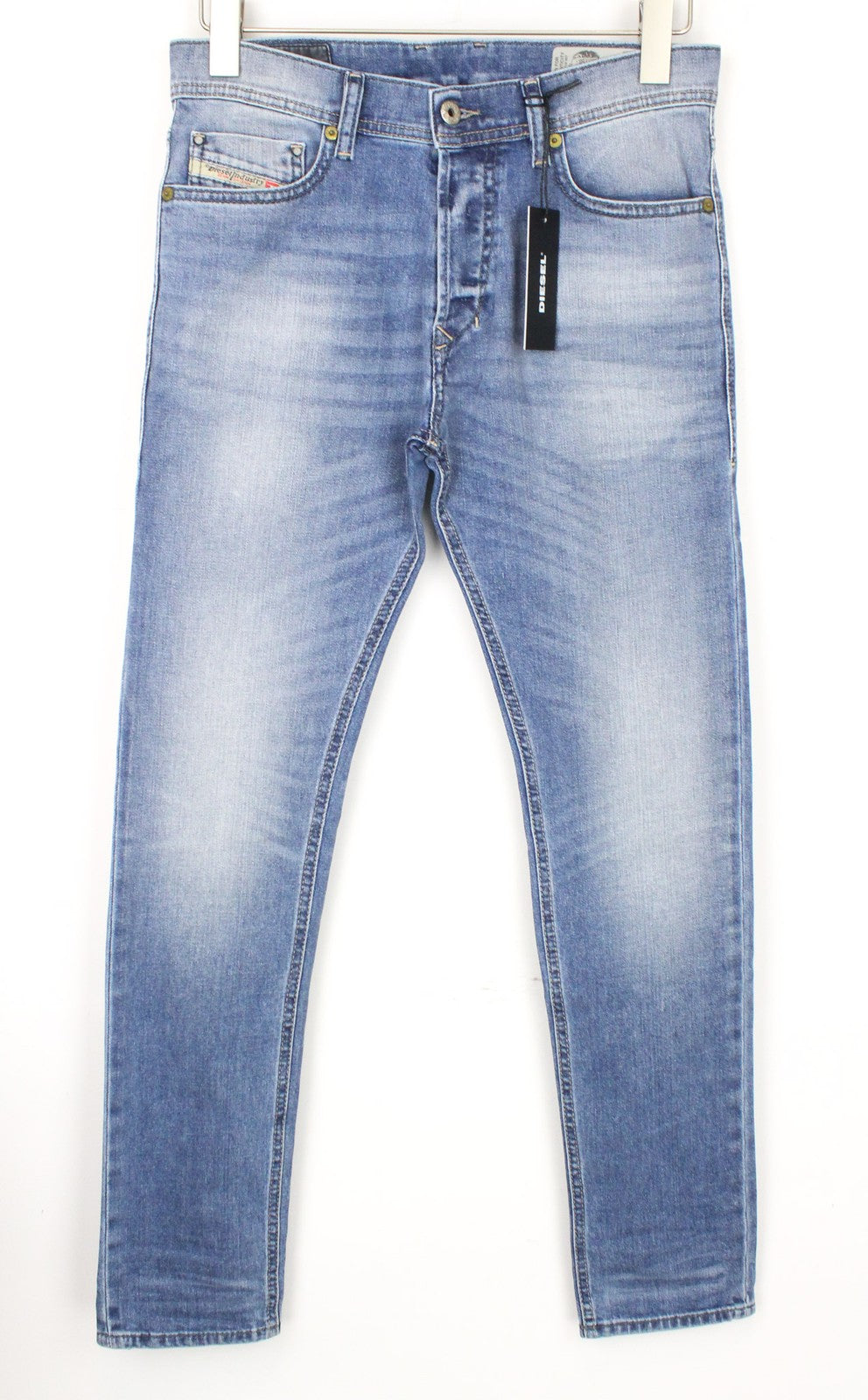 DIESEL Tepphar 0842H W27/L32 Boys Blue Carrot Slim Jeans Button Fly