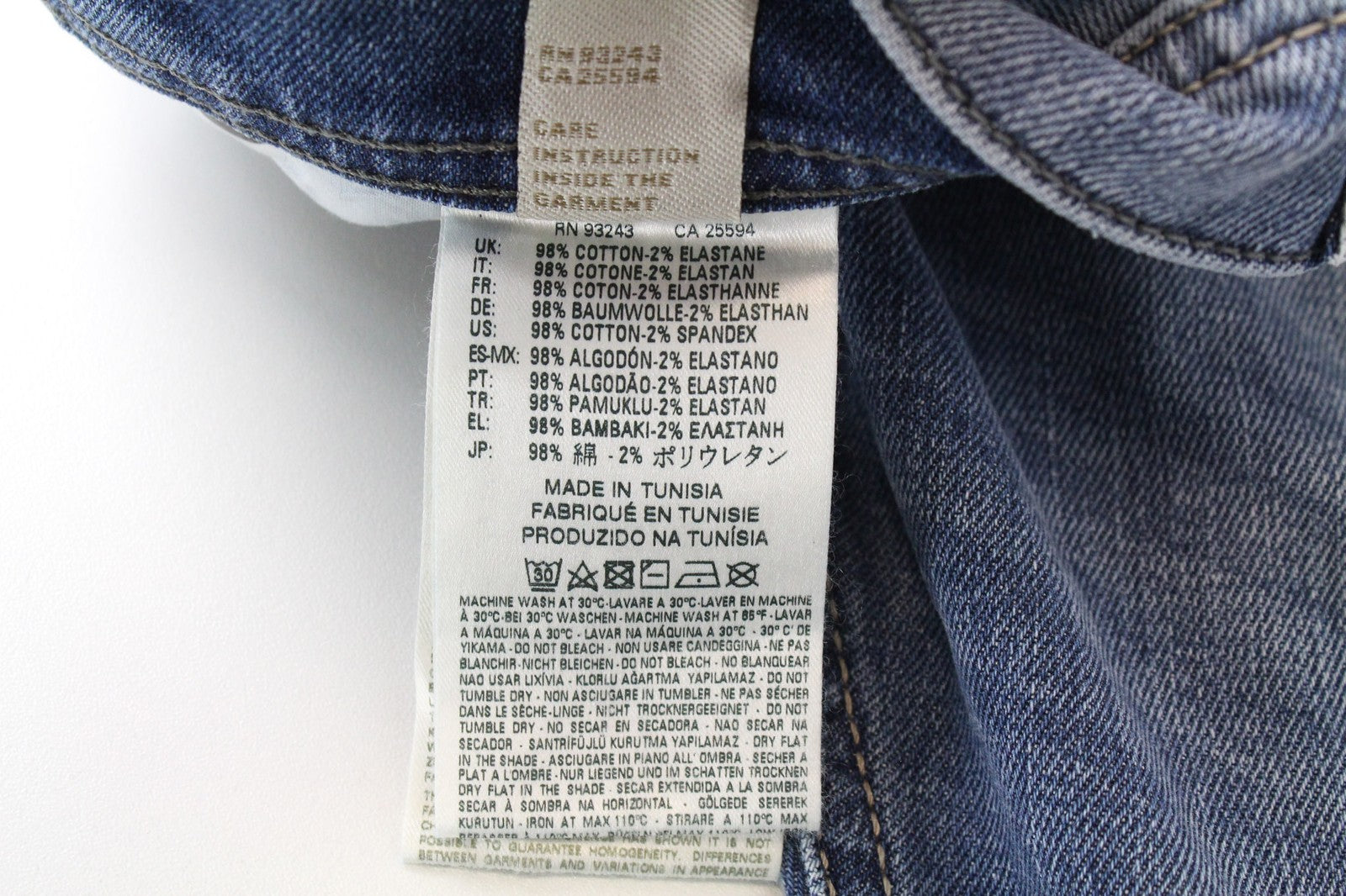 DIESEL Tepphar 0842H W27/L32 Boys Blue Carrot Slim Jeans Button Fly