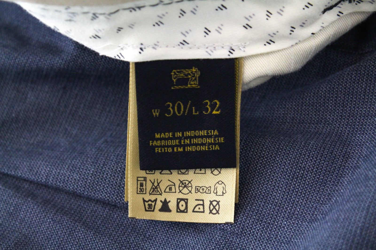 SCOTCH & SODA Stuart W30/L32 Grey Slim Pleated Non-Stretch Men's Chino