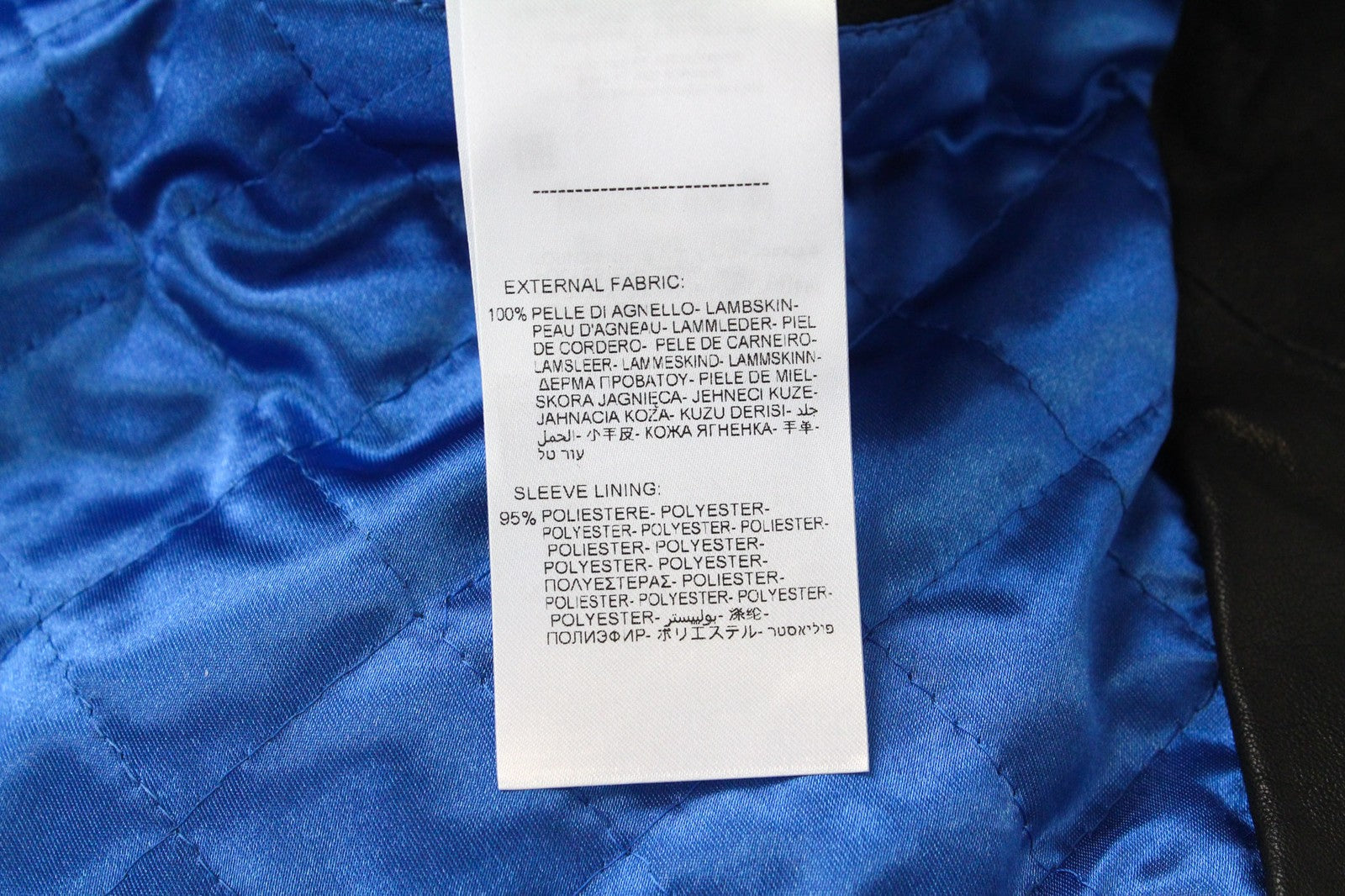 REPLAY Black Leather Jacket XL Men's Lined Biker Zip-Up Classic RRP499