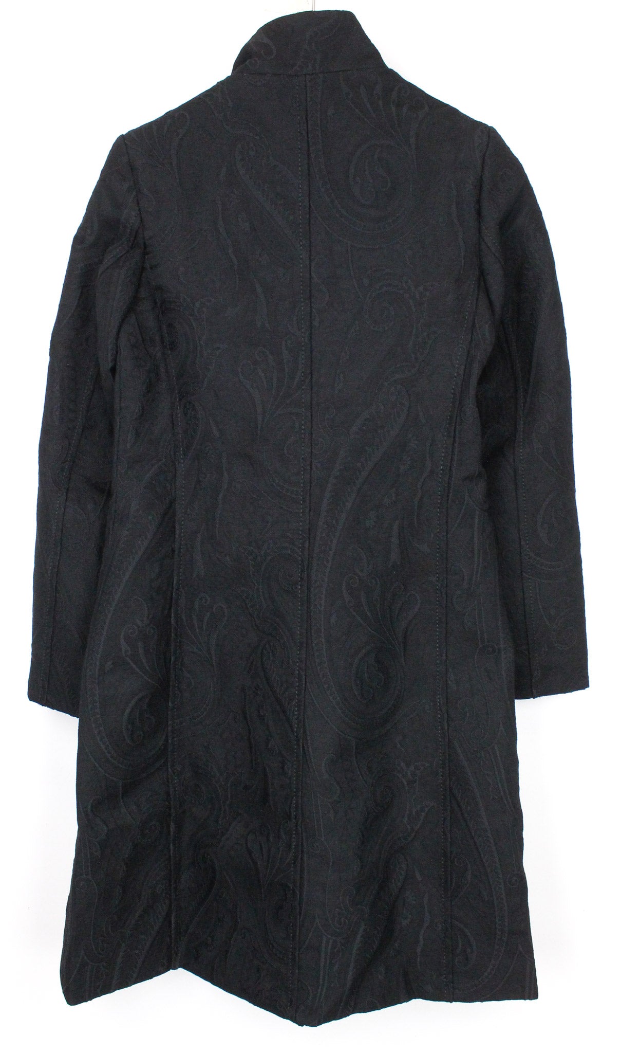 DESIGUAL Innocense Women's Coat 28 Jacquard Black Wool Designer Style