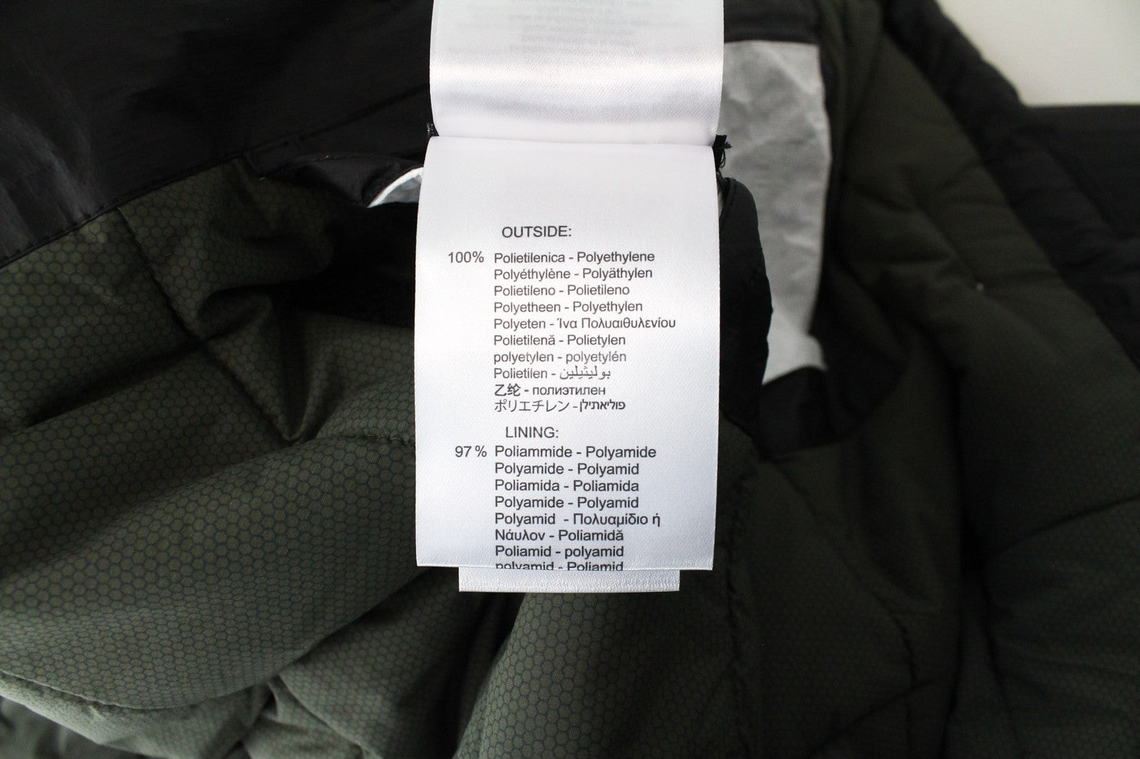 REPLAY Black Bomber Jacket 2XL Men's Lined Zip Logo Patched Ribbed Hem