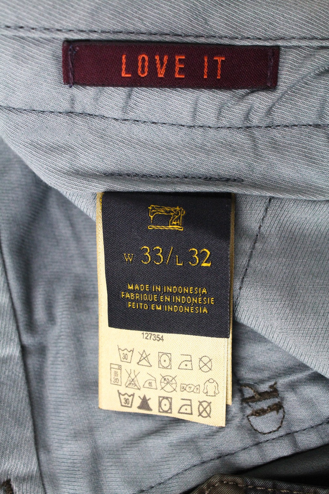 SCOTCH & SODA Stuart Chino W33/L32 Green Men's Slim Camo Dyed Trousers