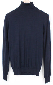 SUISTUDIO Hunter Women's Wool Pullover L Navy Blue Long Sleeve Jumper