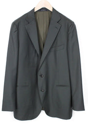 SUITSUPPLY La Spalla Men's Blazer UK50R Green Wool Lined Classic Single-Breast