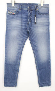 DIESEL Tepphar 0842H Men's Jeans W33/L32 Slim Blue Cotton Stretch Carrot Fit