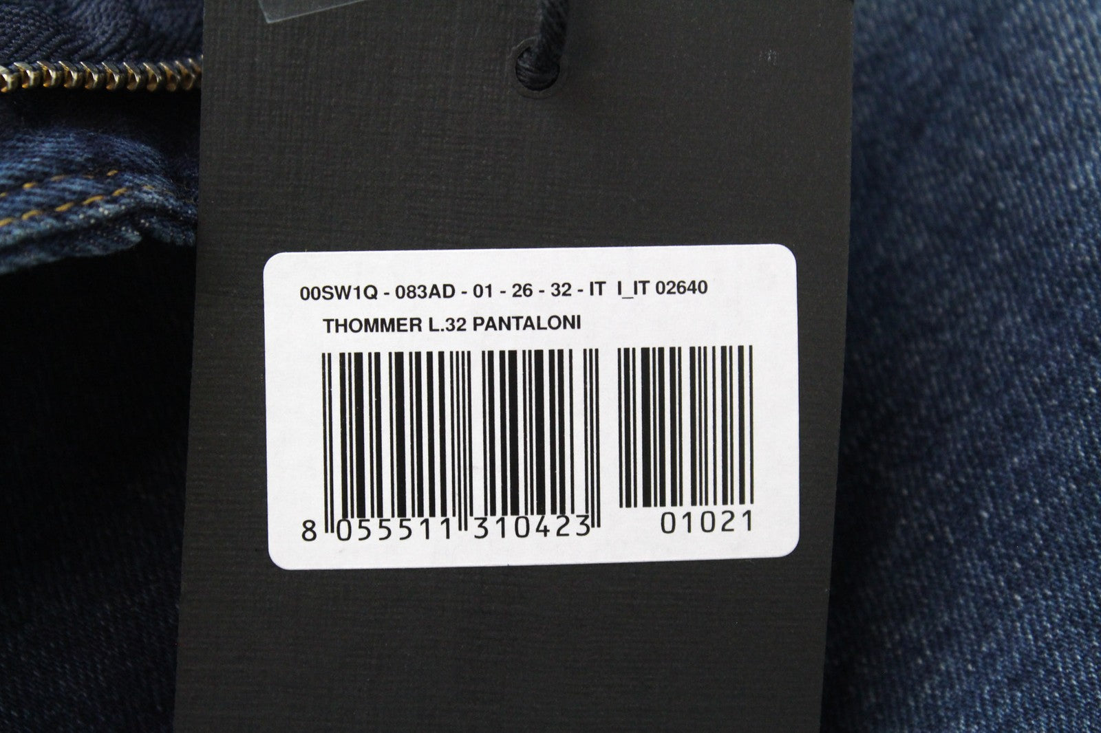 DIESEL Thommer 083AD Men's Jeans W26/L32 Skinny Carrot Boys Fit Blue Stretch