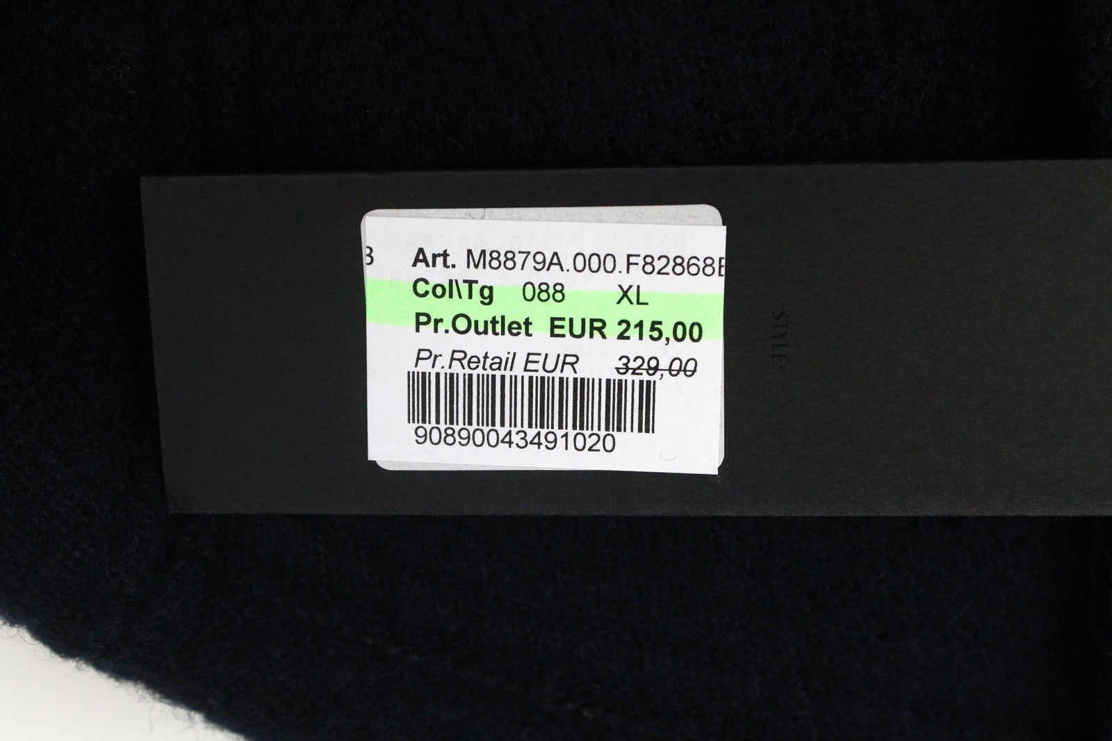 REPLAY Men's Jacket XL Navy Wool Blend Casual Double-Breast Lined Collared