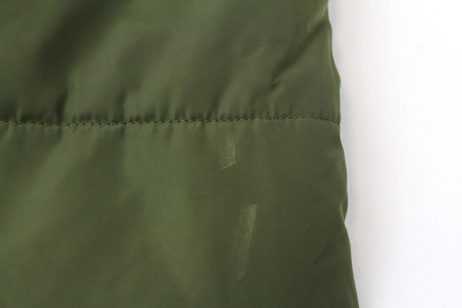 REPLAY Women's Hooded Parka M Green Faux Fur Zip Snap Lined Padded Jacket