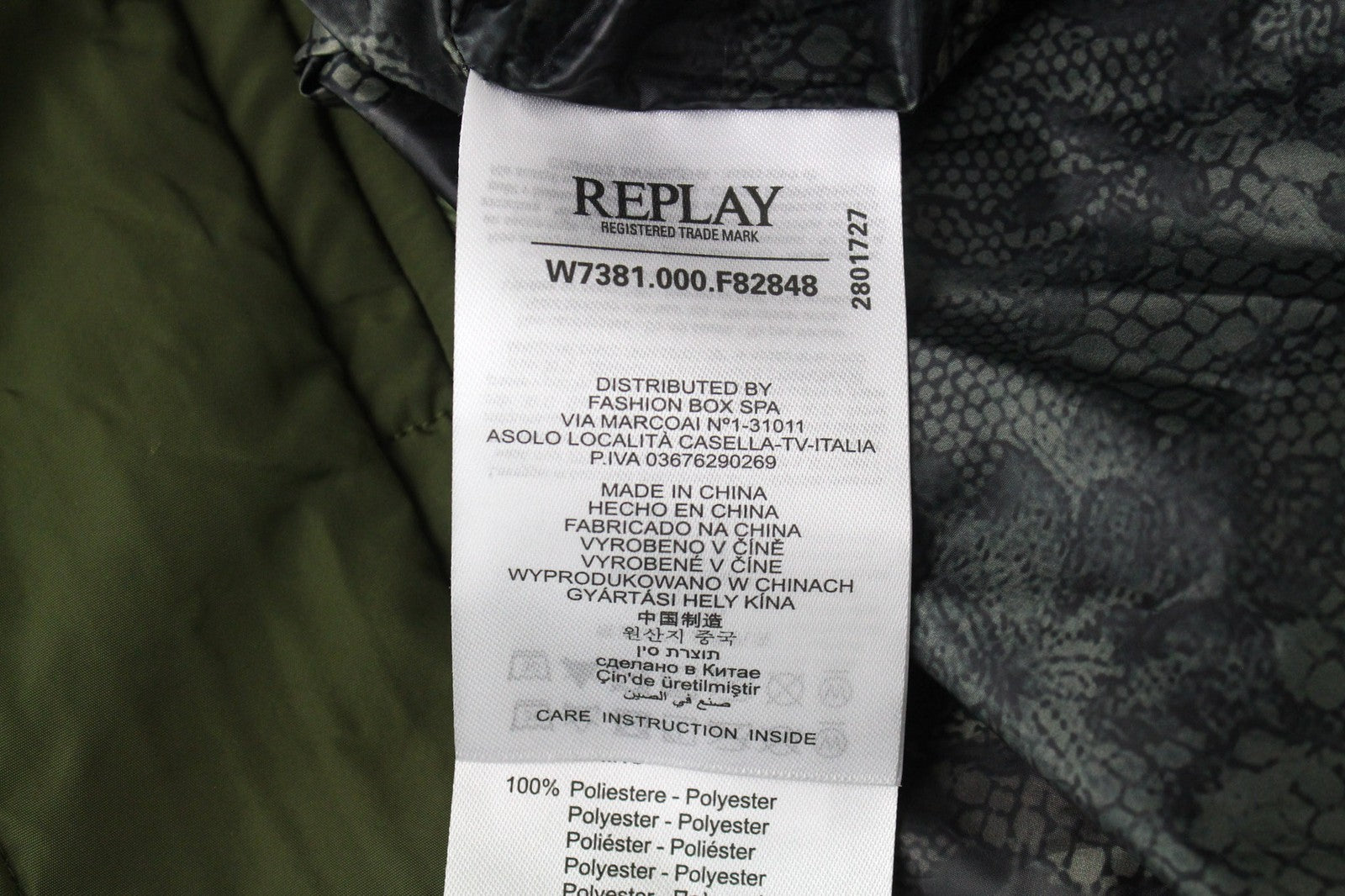 REPLAY Women's Hooded Parka M Green Faux Fur Zip Snap Lined Padded Jacket