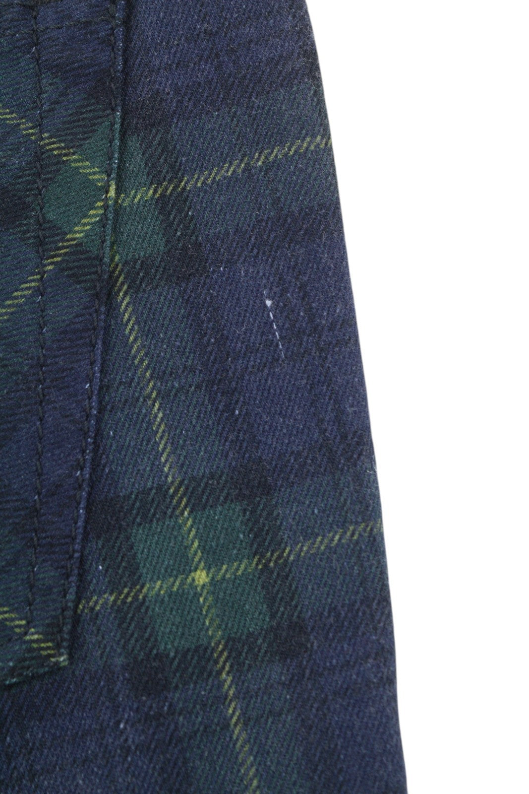 R13 Kick Fit Women Trousers 27 Printed Tartan Slim Straight Fit Ankle RRP€599