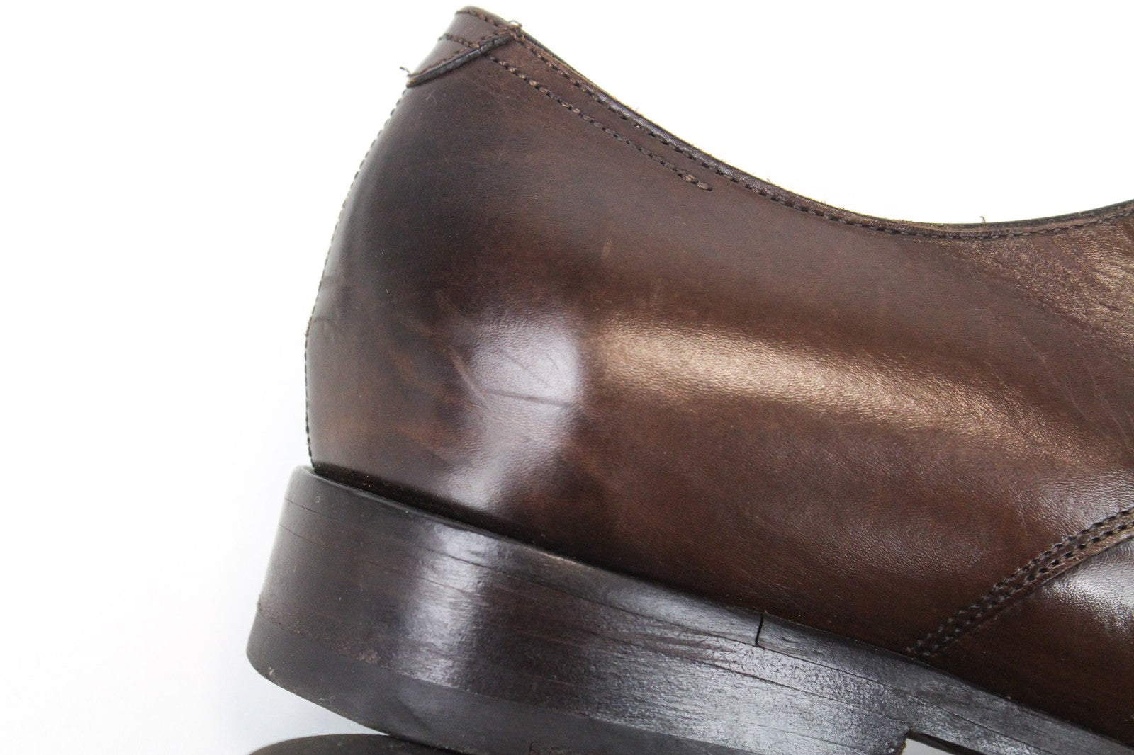 SUITSUPPLY Men's Shoes EU39.5 Brown Leather Low-Top Double Buckle Formal Style