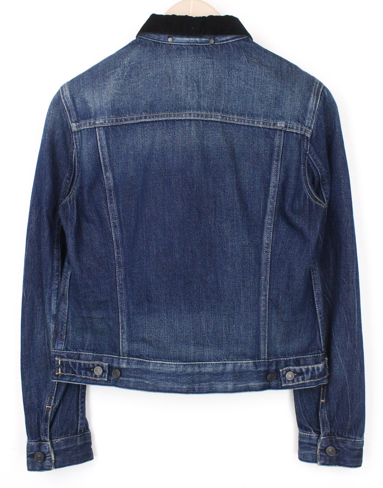 REPLAY Women's Denim Jacket M Blue Washed Long Sleeve Cotton Collared Outerwear