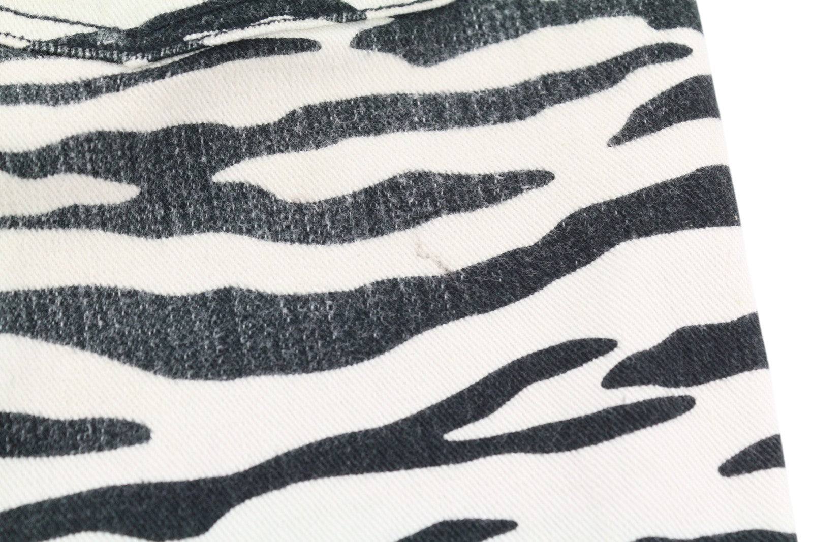 R13 Kick Fit Women Jeans 27 Zebra Print Ankle Length Cropped Flared Fit RRP€499