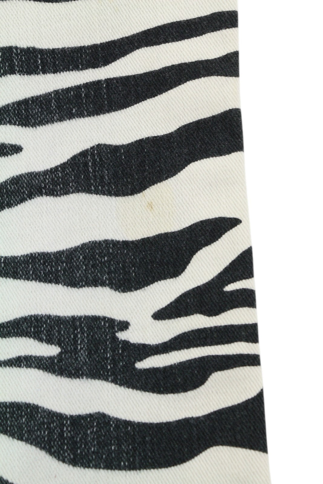 R13 Kick Fit Women Jeans 27 Zebra Print Ankle Length Cropped Flared Fit RRP€499