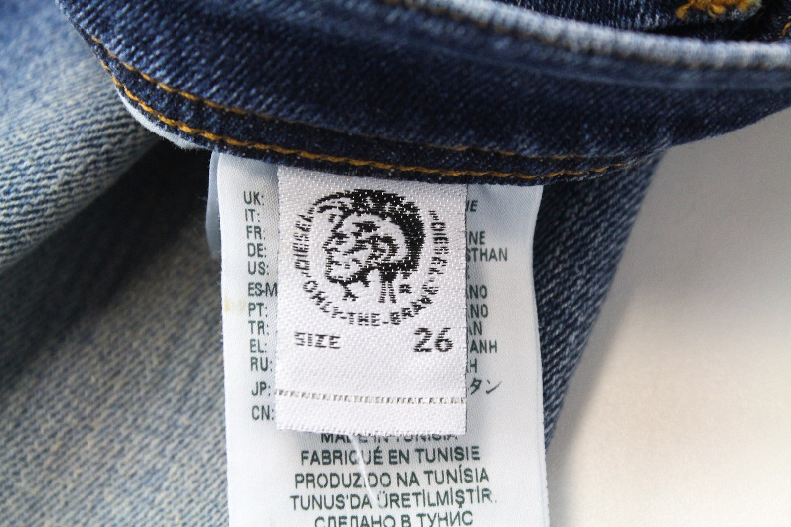 DIESEL Tepphar-X 0870H Men's Jeans W26/L32 Carrot Fit Blue Stretch Boys Denim