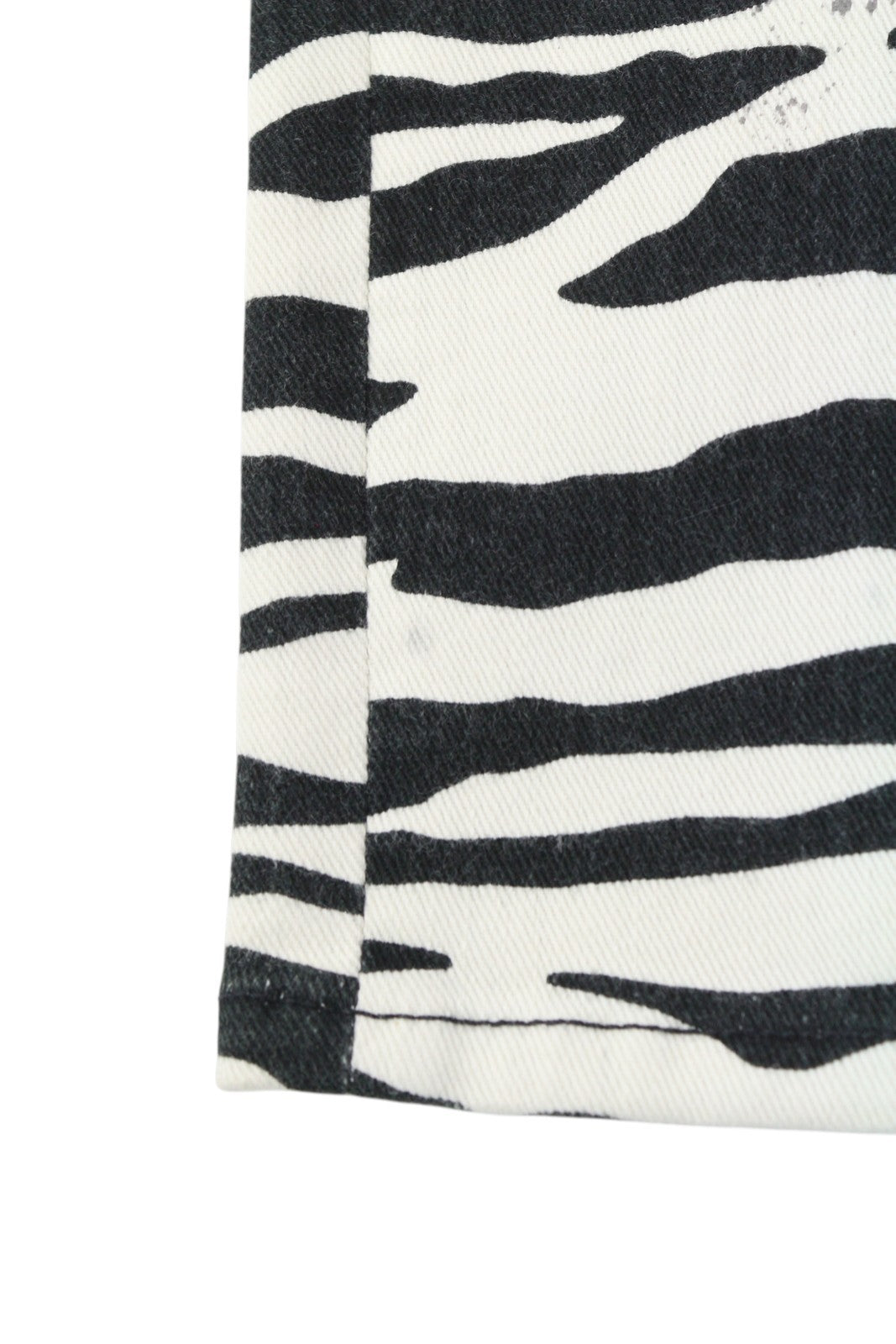 R13 Alison Skinny Women Jeans 27 Zebra Print Zipper Casual Denim Logo RRP€599