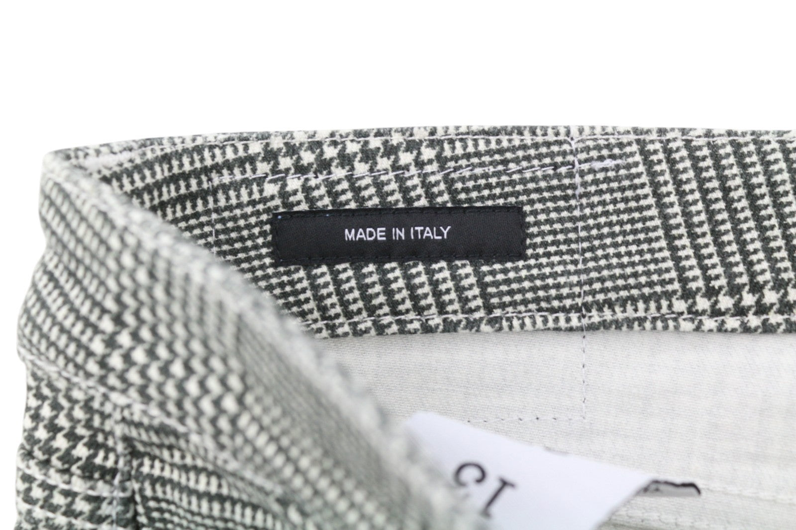 R13 Boy Straight Women Jeans 27 Printed Glen Plaid Ankle Length Cropped RRP€499