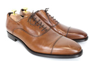 SUITSUPPLY Men's Shoes EU44.5 Brown Leather Oxford Laced Low-Top Classic Dress