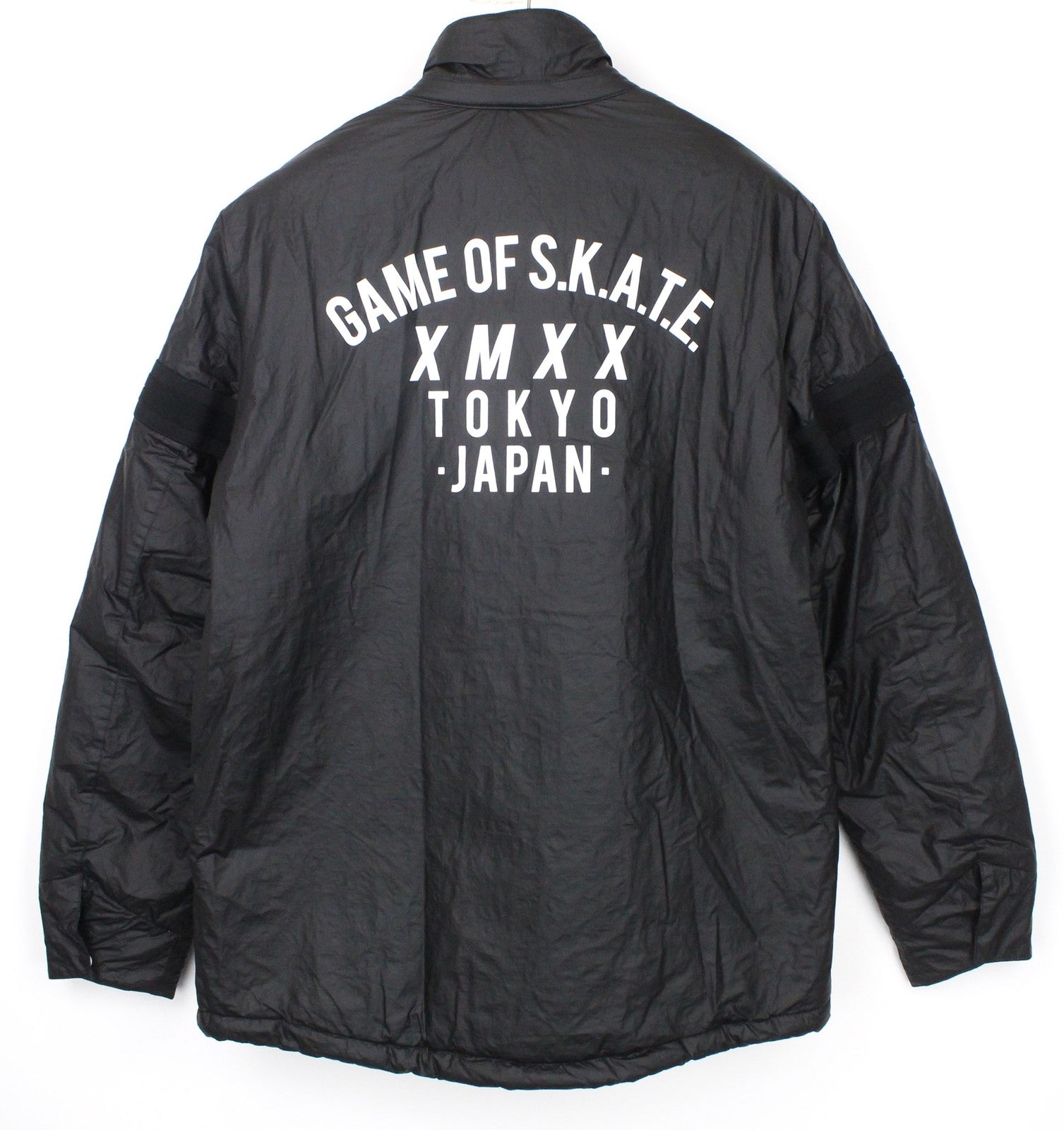 REPLAY Men's Jacket 2XL Black Zip Snaps Long Sleeve Single-Breast with Logo