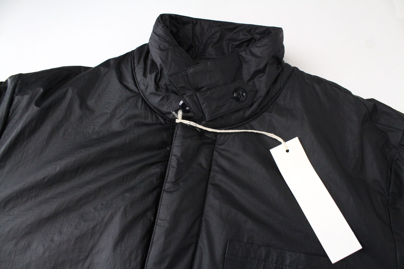 REPLAY Men's Jacket 2XL Black Zip Snaps Long Sleeve Single-Breast with Logo