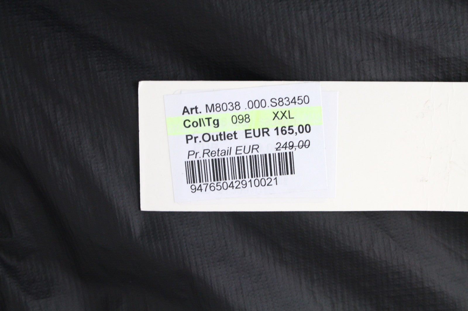 REPLAY Men's Jacket 2XL Black Zip Snaps Long Sleeve Single-Breast with Logo