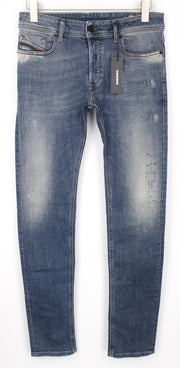 DIESEL Sleenker 069FI Men's Jeans W29/L32 Skinny Fit Washed Blue Stretch Cotton