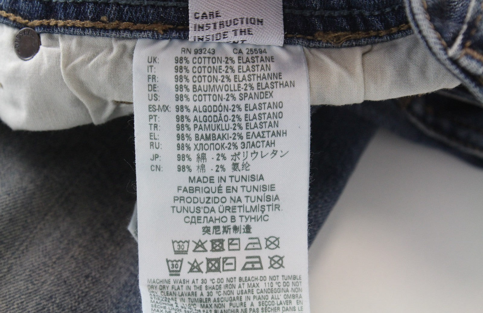 DIESEL Sleenker 069FI Men's Jeans W29/L32 Skinny Fit Washed Blue Stretch Cotton