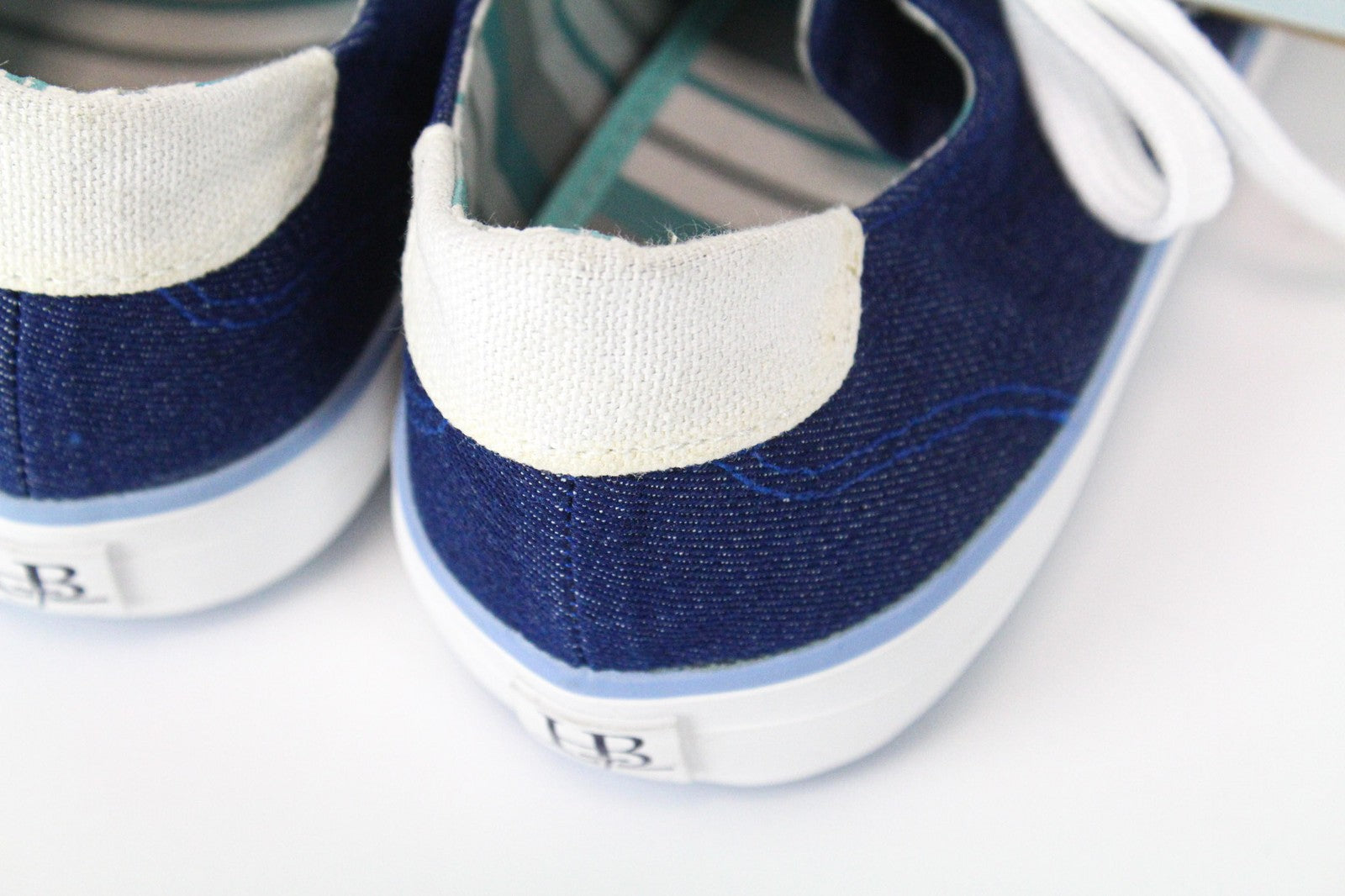 HARMONT & BLAINE Men's Sneakers EU40 Blue Low-Top Lace-Up Denim-Like Classic