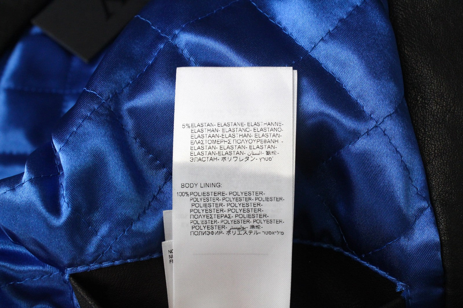 REPLAY Men's Jacket XL Black Lambskin Leather Zip-Up Classic Slim RRP€499