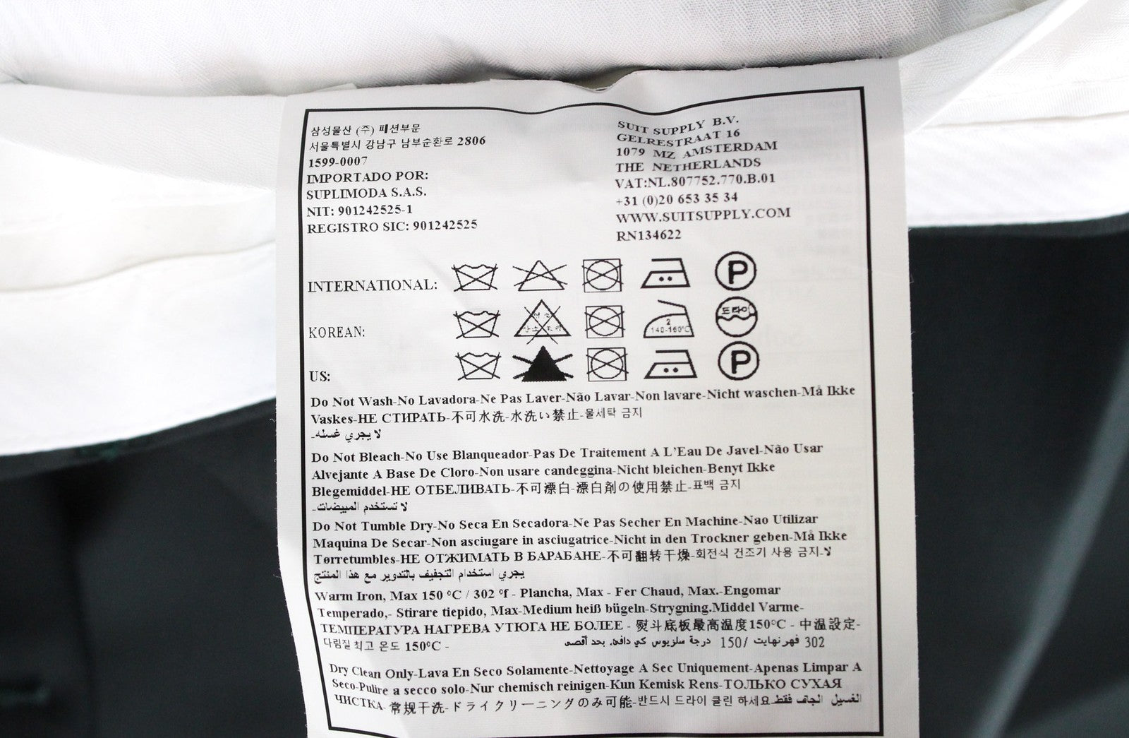 SUITSUPPLY Ferrara Men's Suit UK38R Green Wool 2Pc Set with Waistcoat & Pants