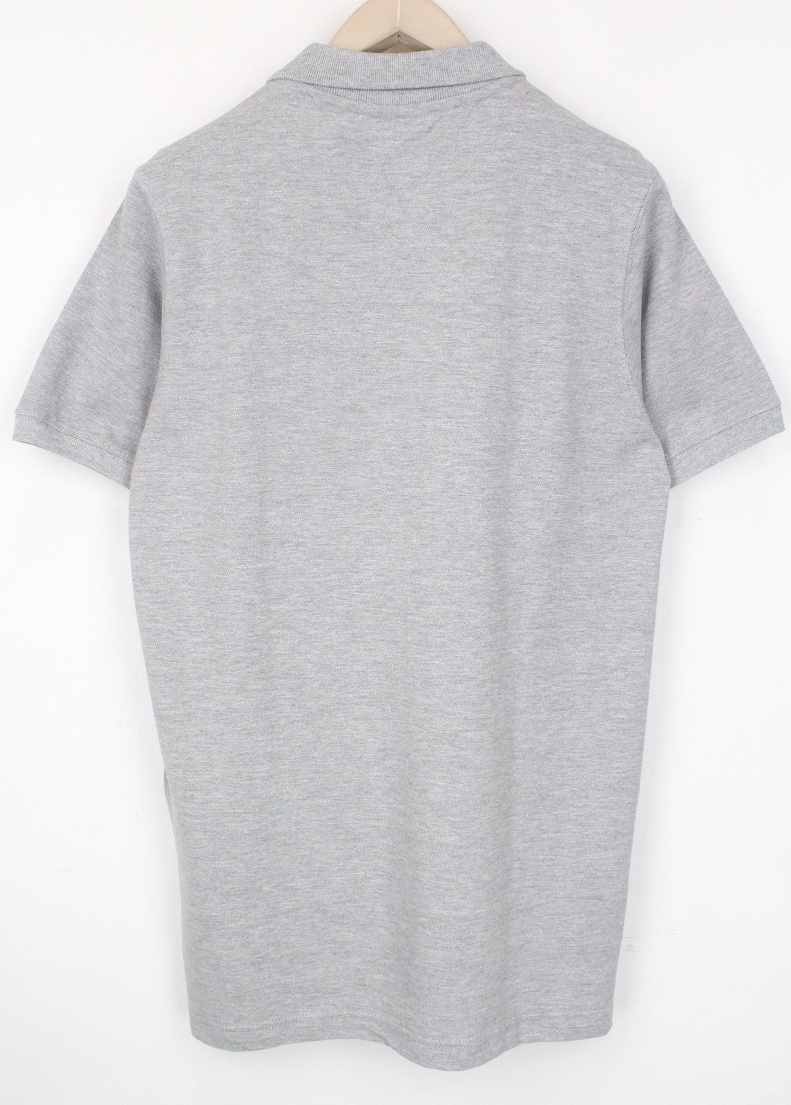 TOMMY HILFIGER DENIM Men T-Shirt L Grey Cotton Polo Jersey Classic Logo Tee